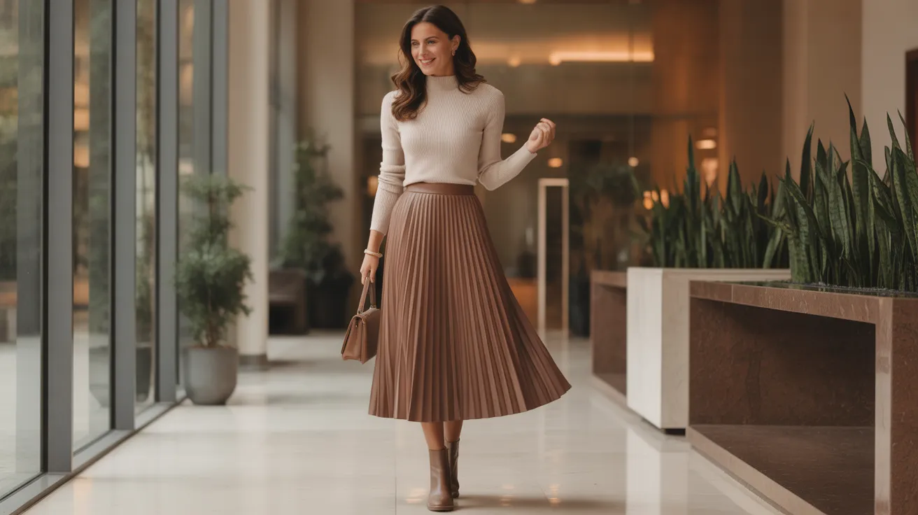 Pleated Midi Elegance
