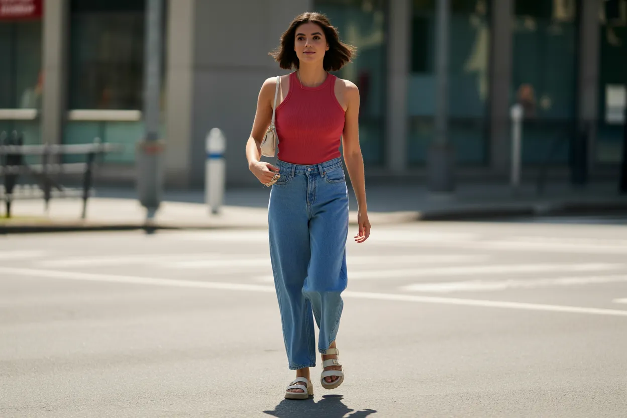 Red Top And Jorts