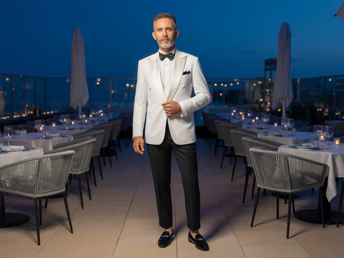 Crisp White Dinner Look