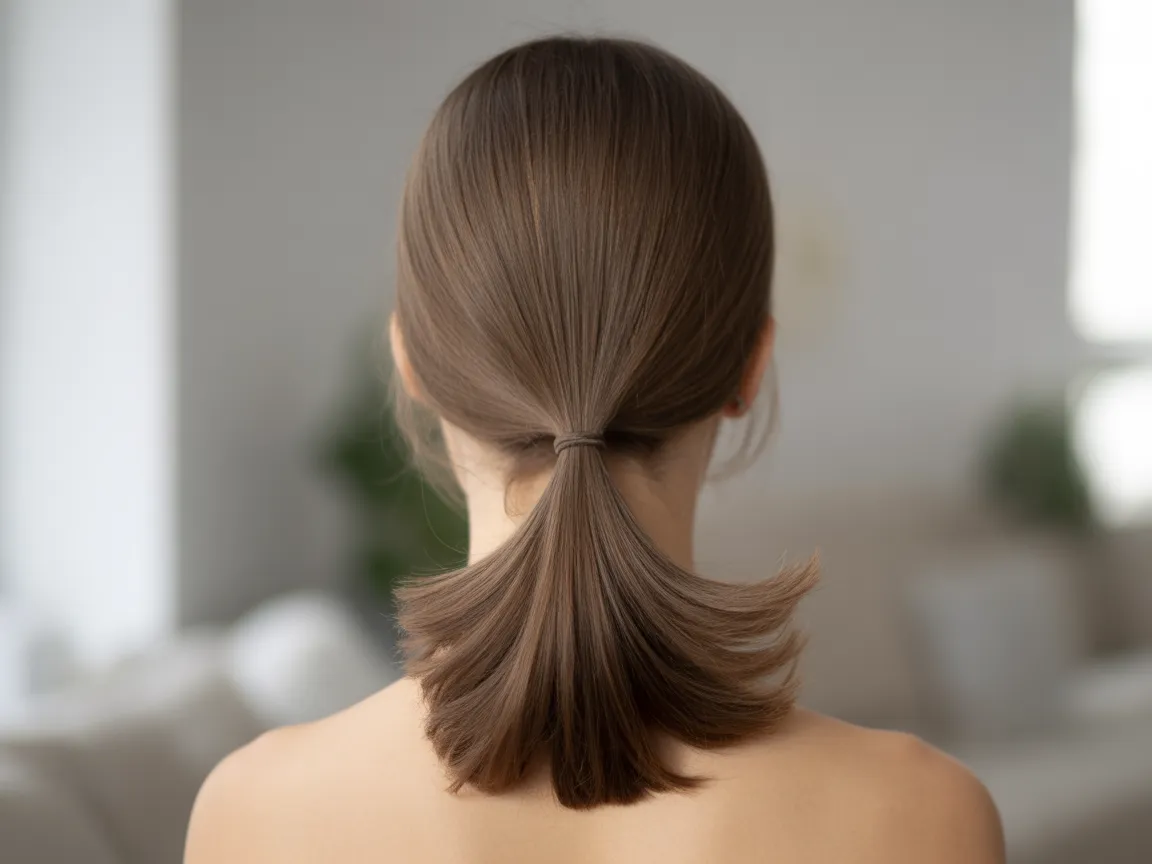 Straight Minimal Ponytail