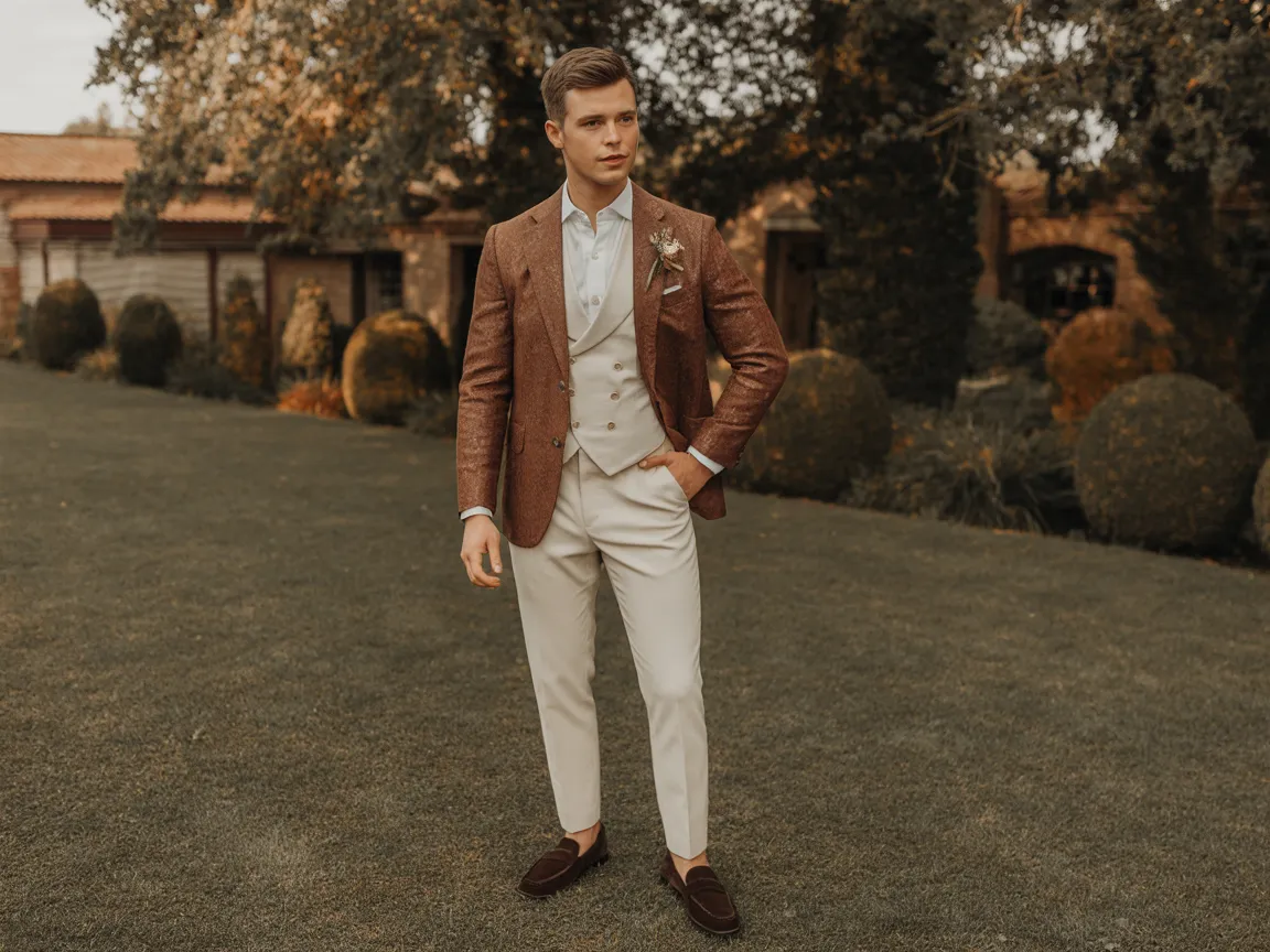 Textured Blazer Combo