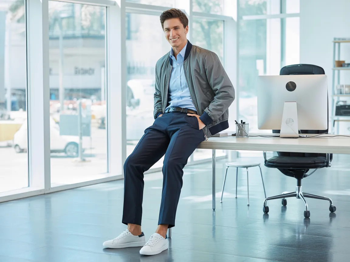 White Sneakers Office Fit