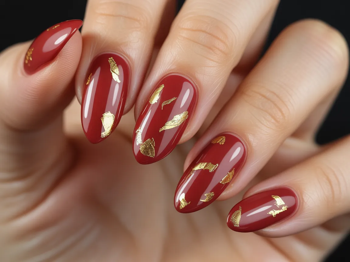 Red Gold Foil