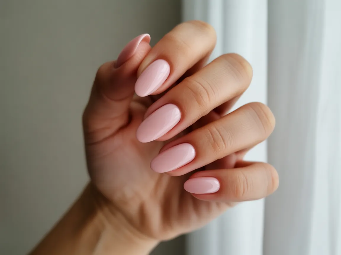 Baby Pink Matte Nails