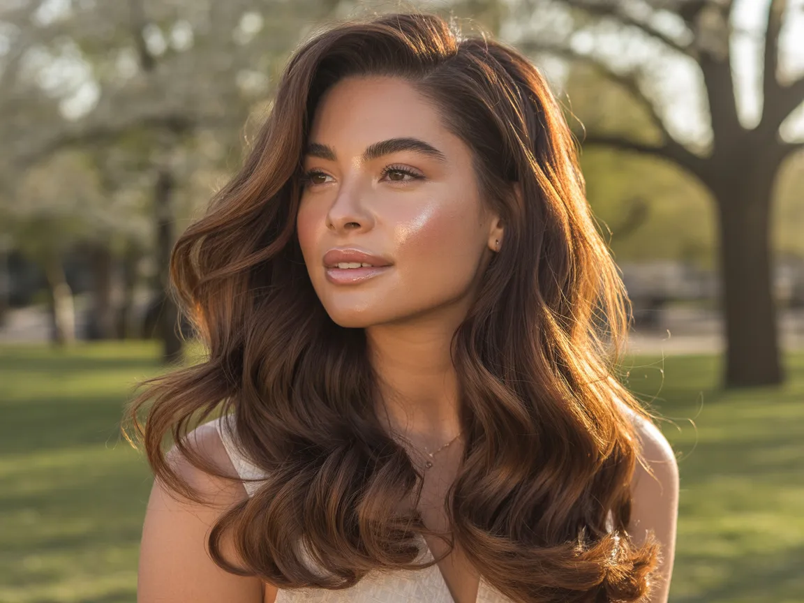 Bronze Brunette Waves
