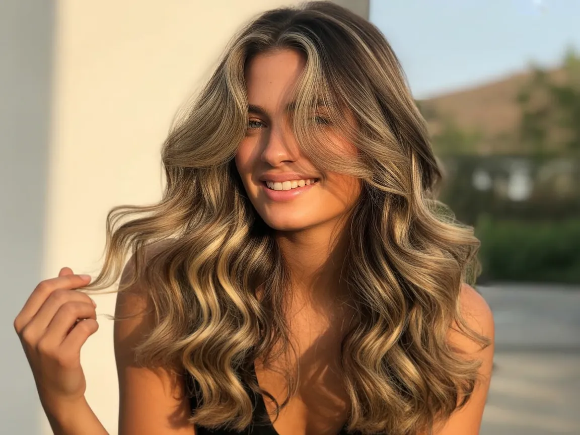 Caramel Blonde Soft Waves