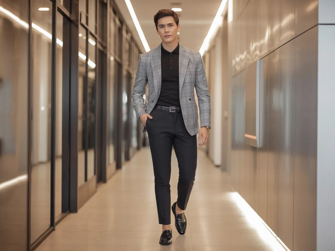 Checked Blazer Outfit