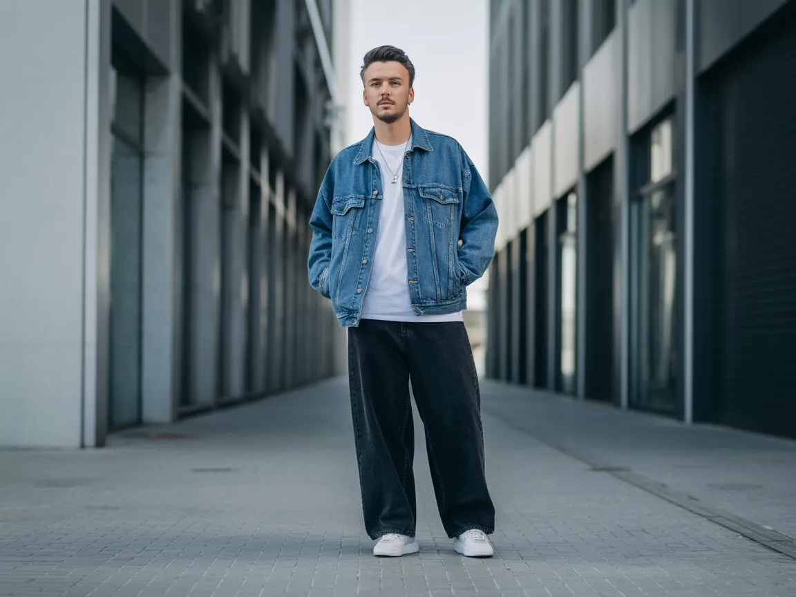 Oversized Denim Style