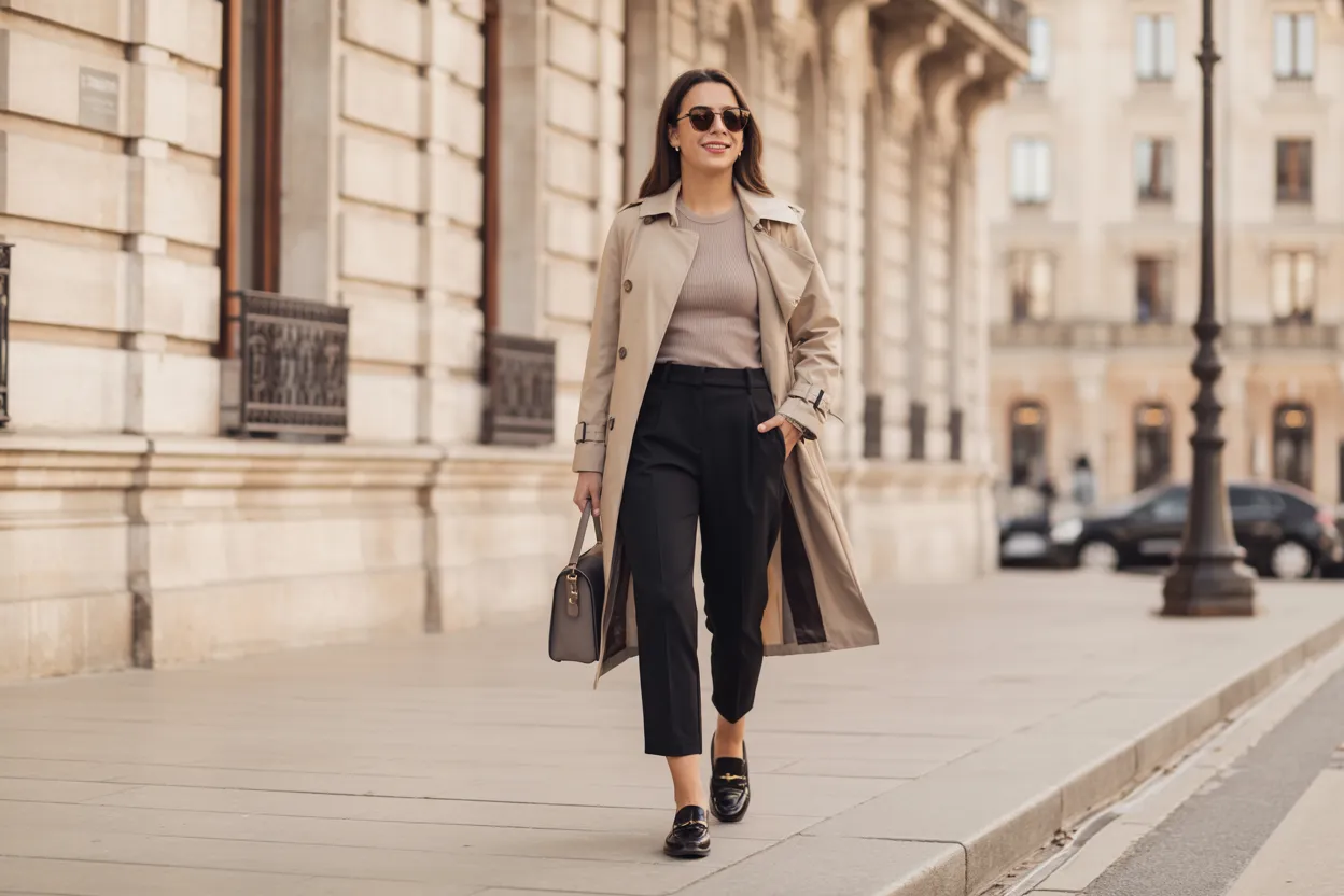 Trench And Loafers