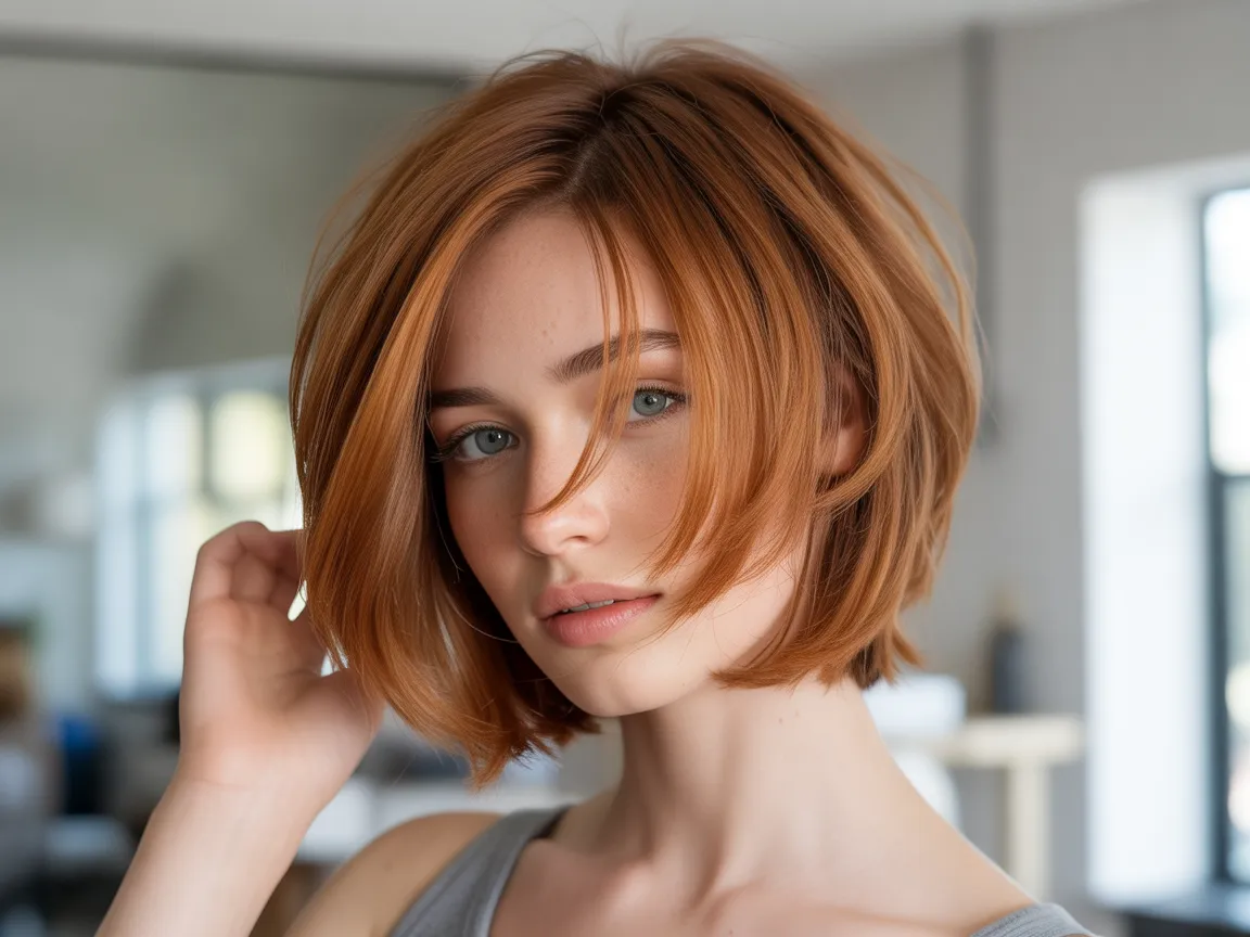 Auburn Copper Short Layers