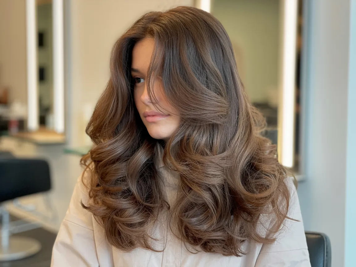 Coffee Cream Balayage