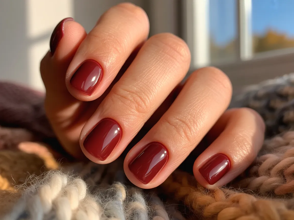Autumn Burgundy Red
