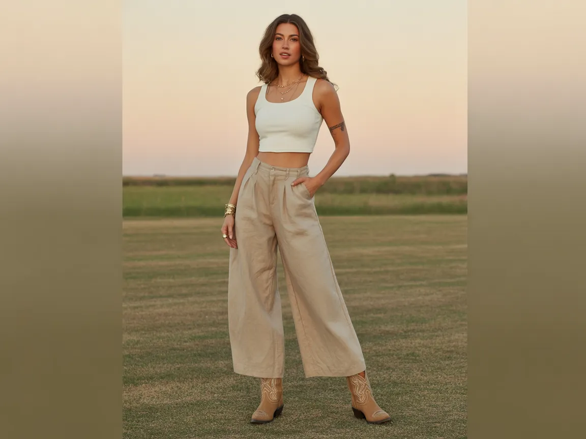 Wide Leg Western
