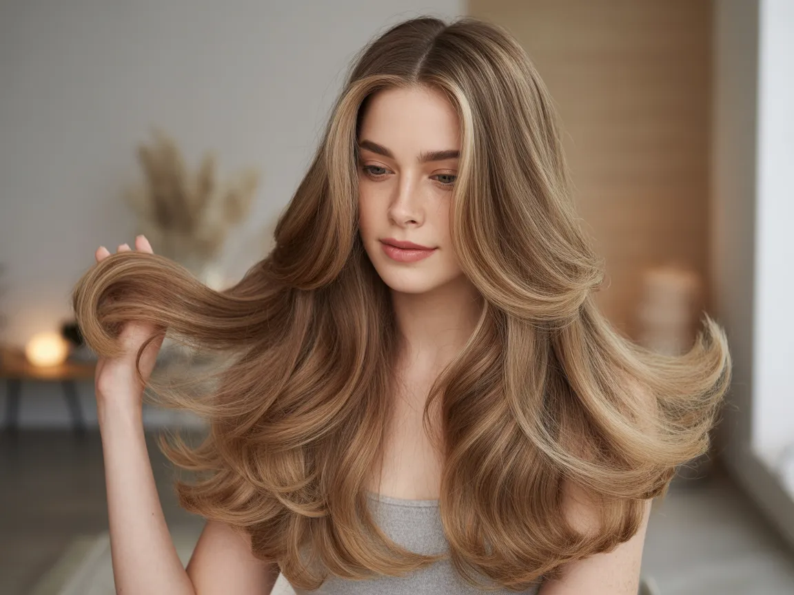 Butterfly Cut with Soft Waves