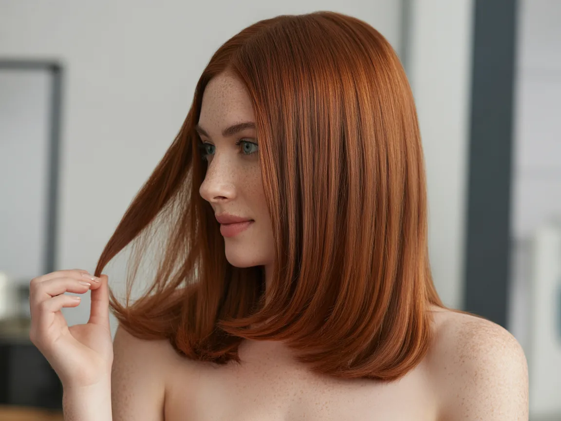 Auburn Brown Glossy Layers