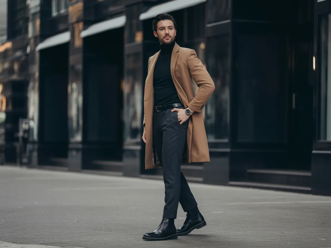 Black Turtleneck Layers