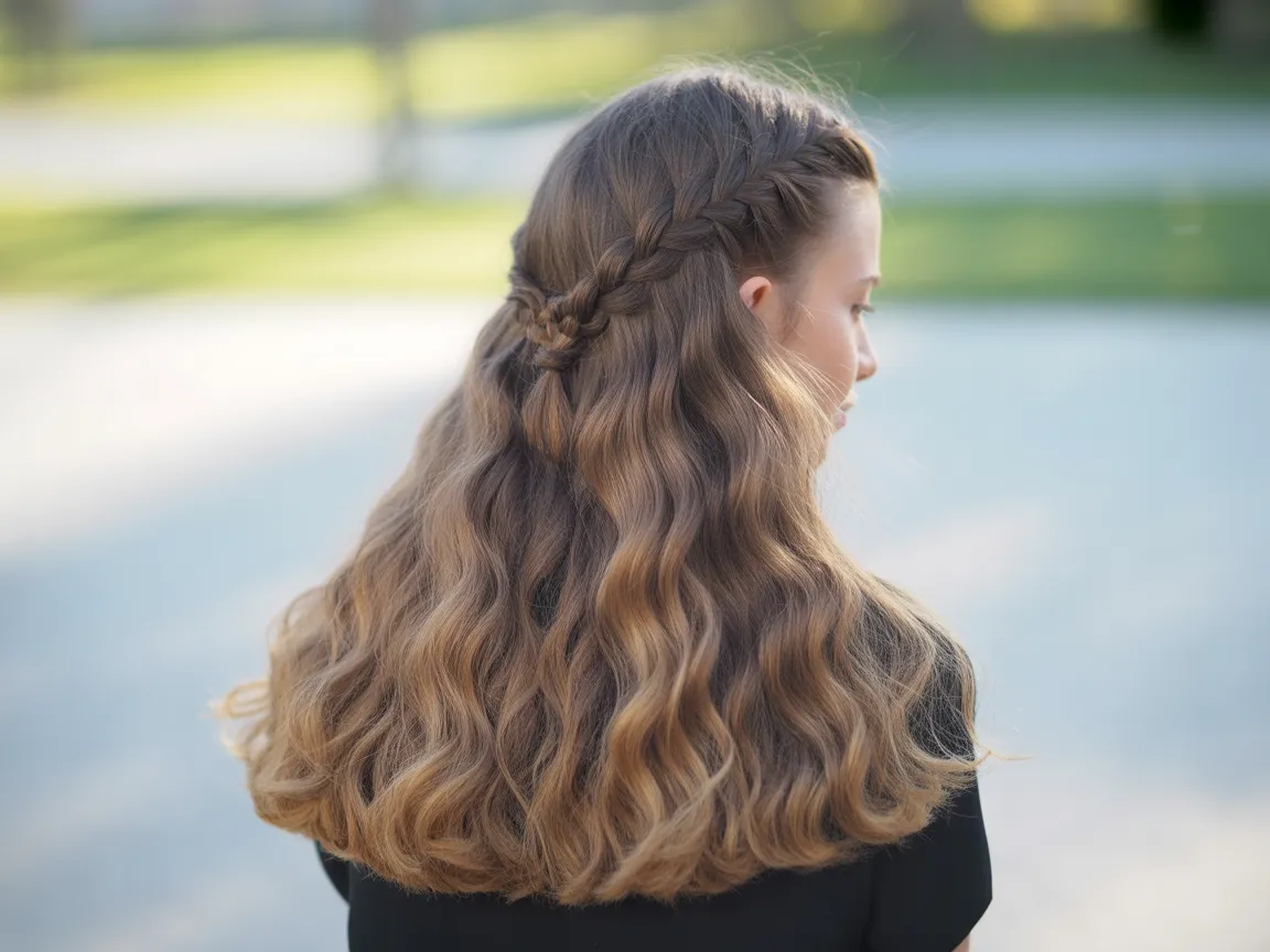 Half-Up Braided Style