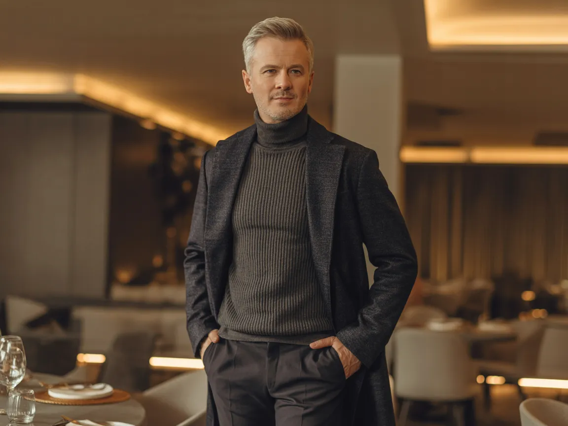 Monochrome Knit Look