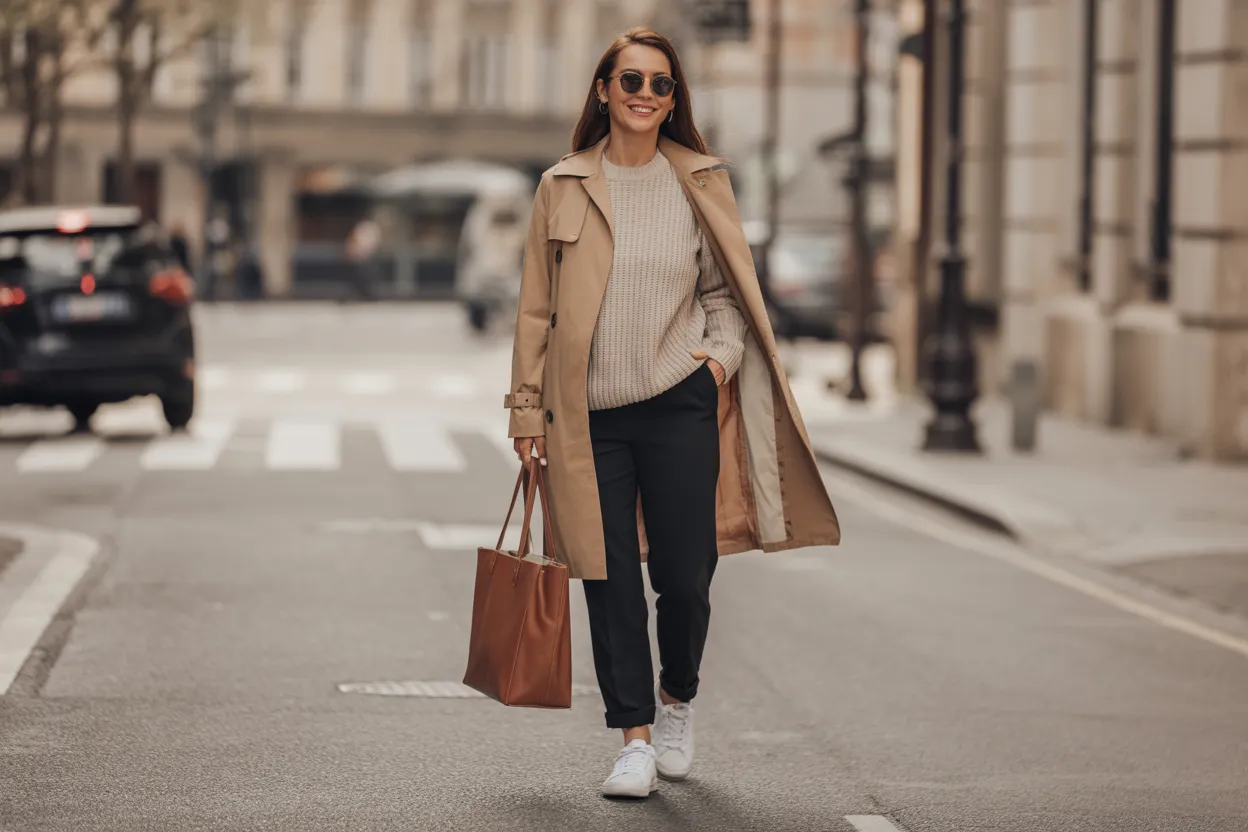 Trench With Knitwear