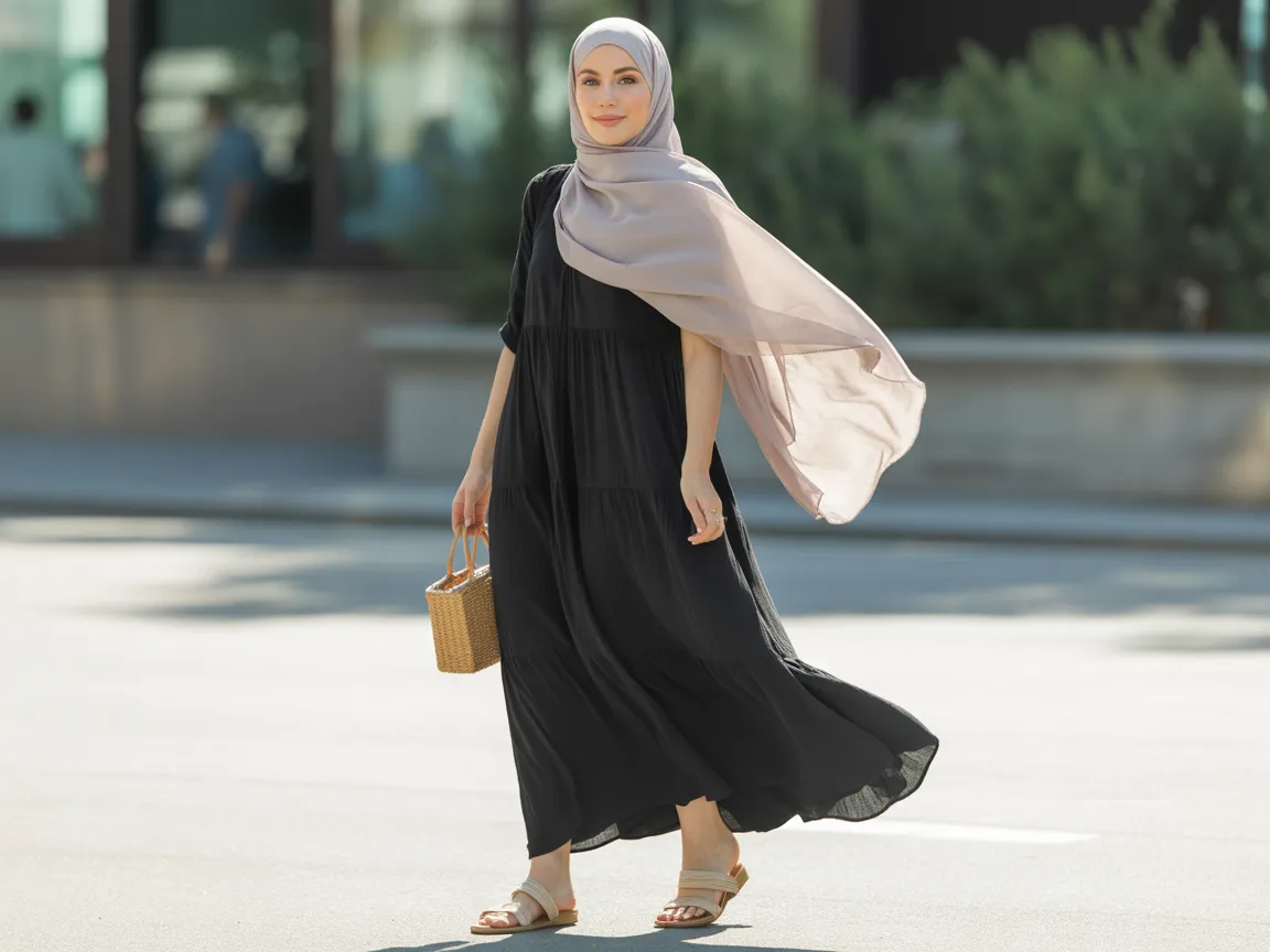 Black Hijab Style
