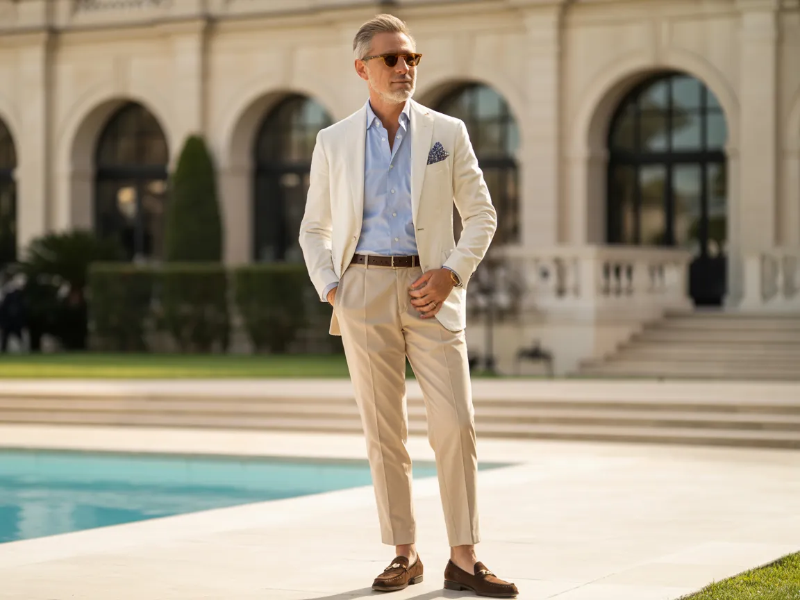 Cream Blazer Sophistication