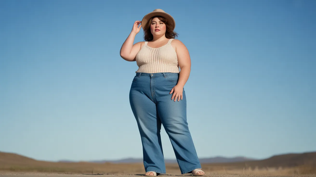 Crochet Top Denim