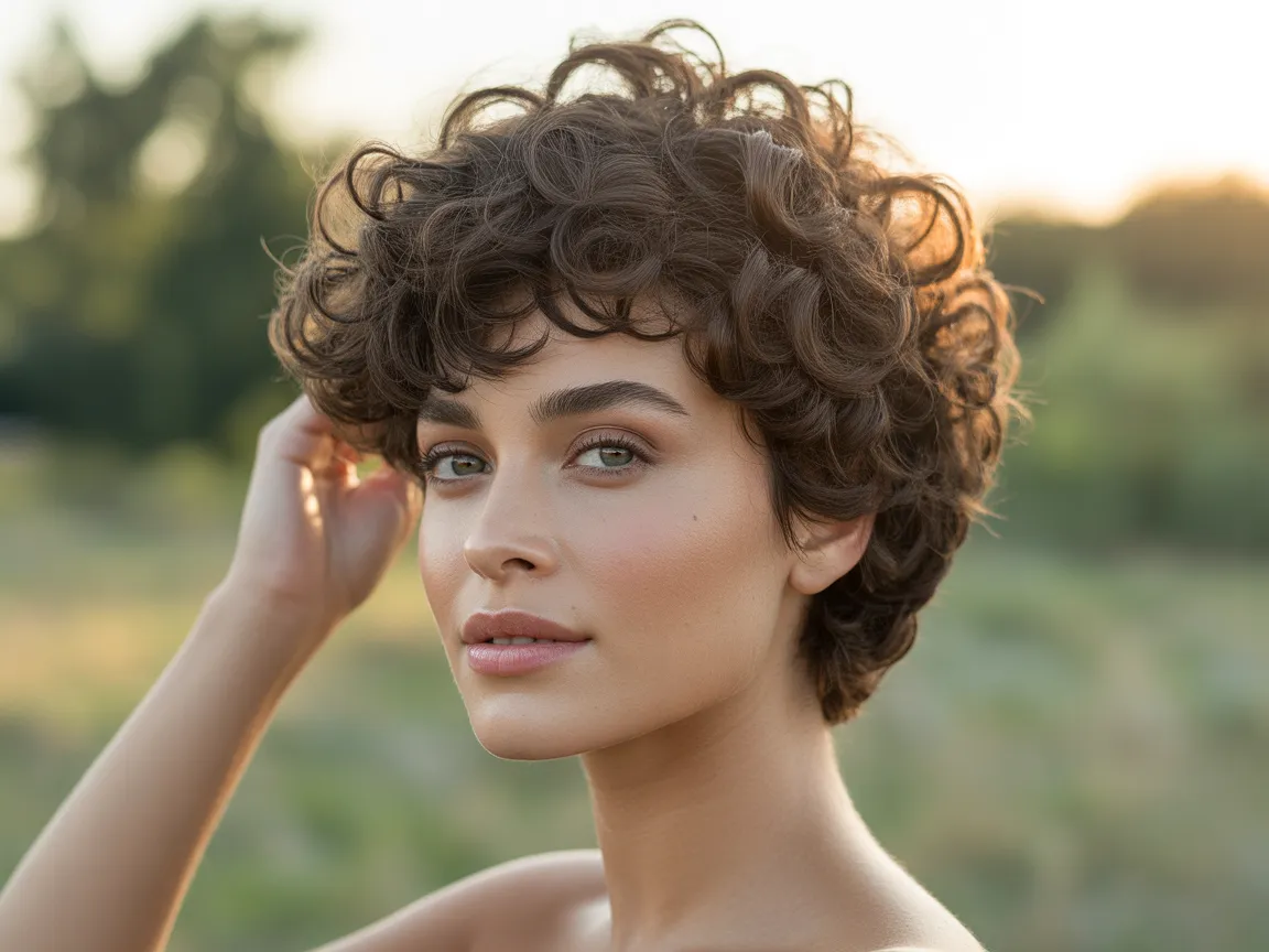 Curly Pixie Volume