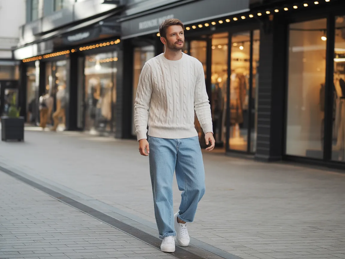 Denim and Knit Combo