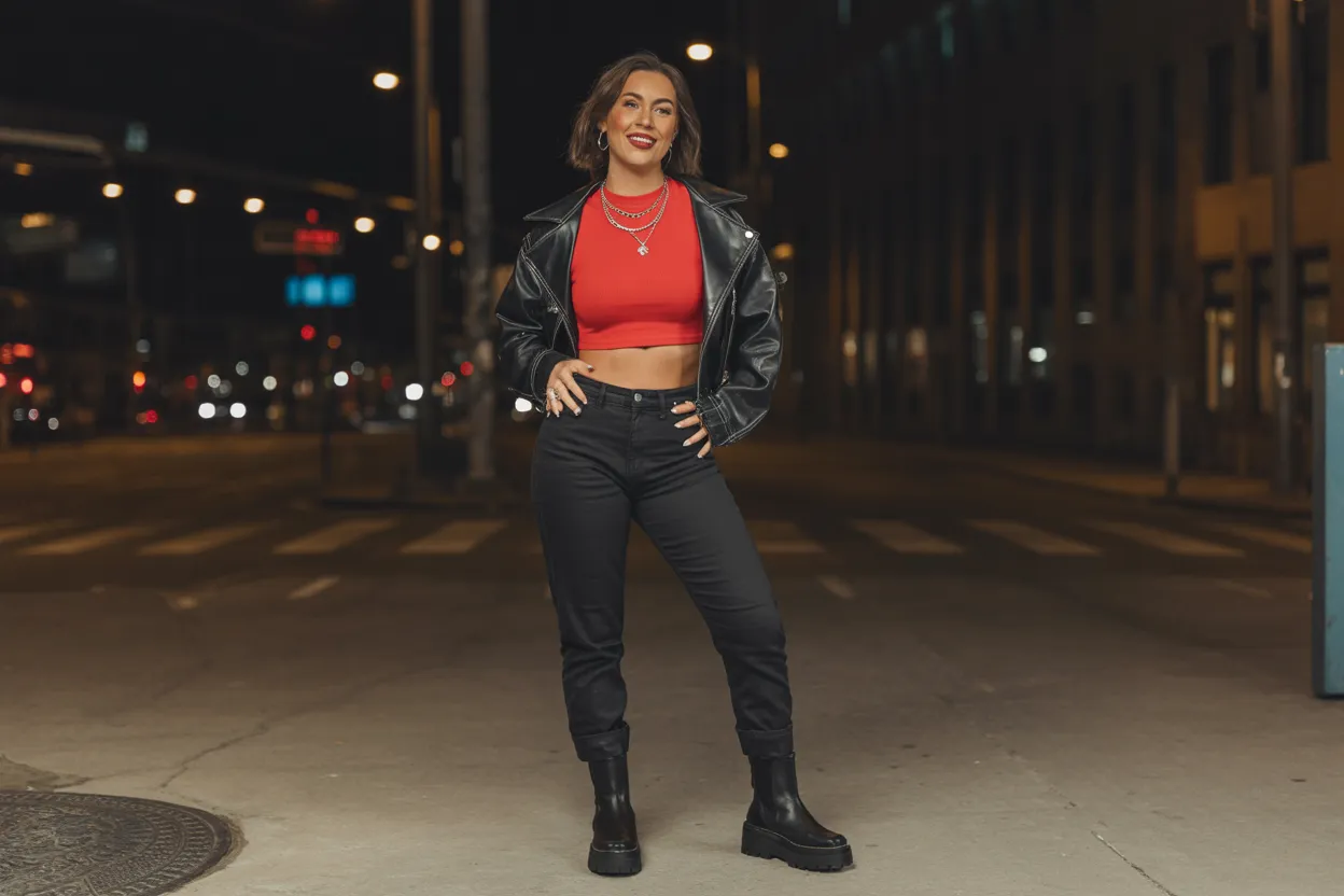 Red Crop Top Edge