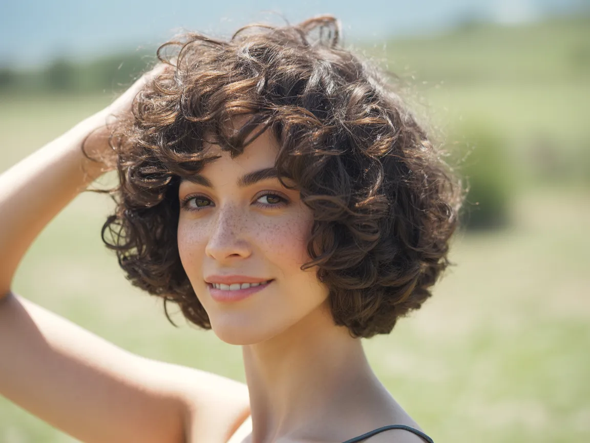 Textured Curly Bob