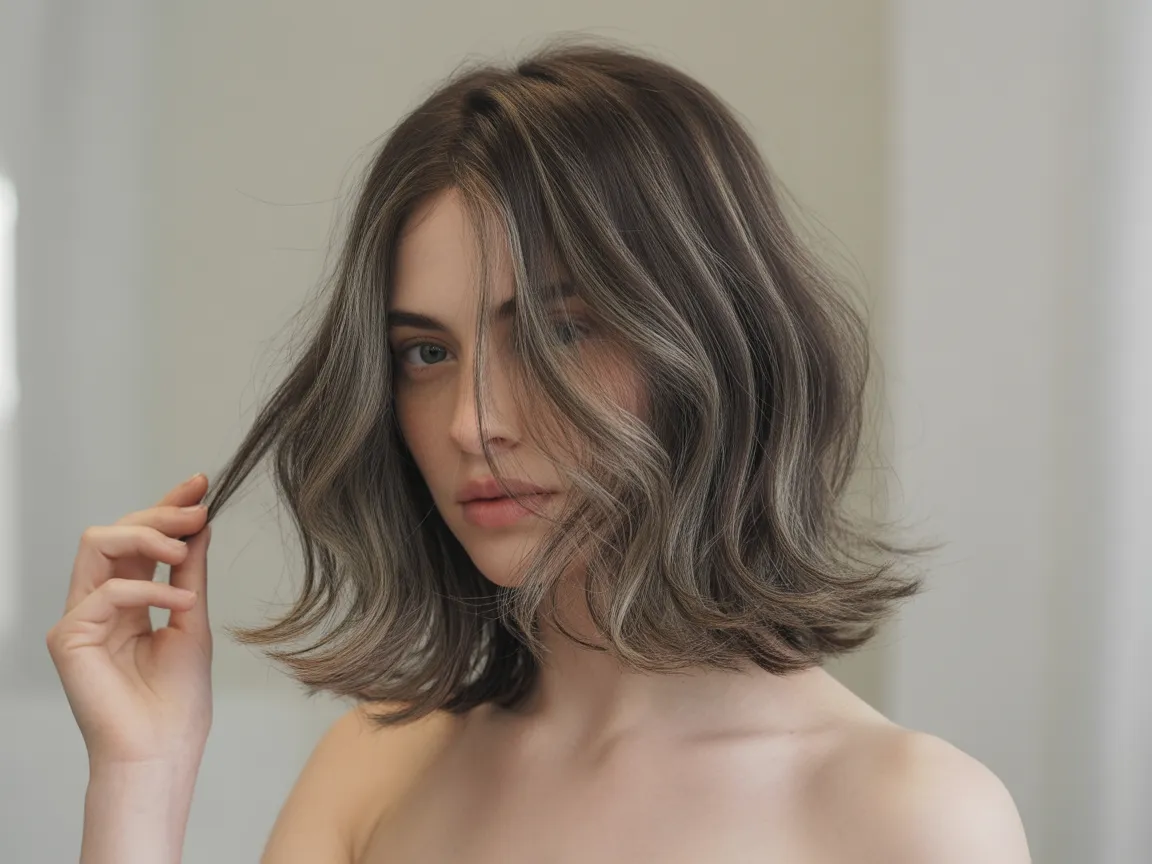 Textured Shoulder-Length Cut