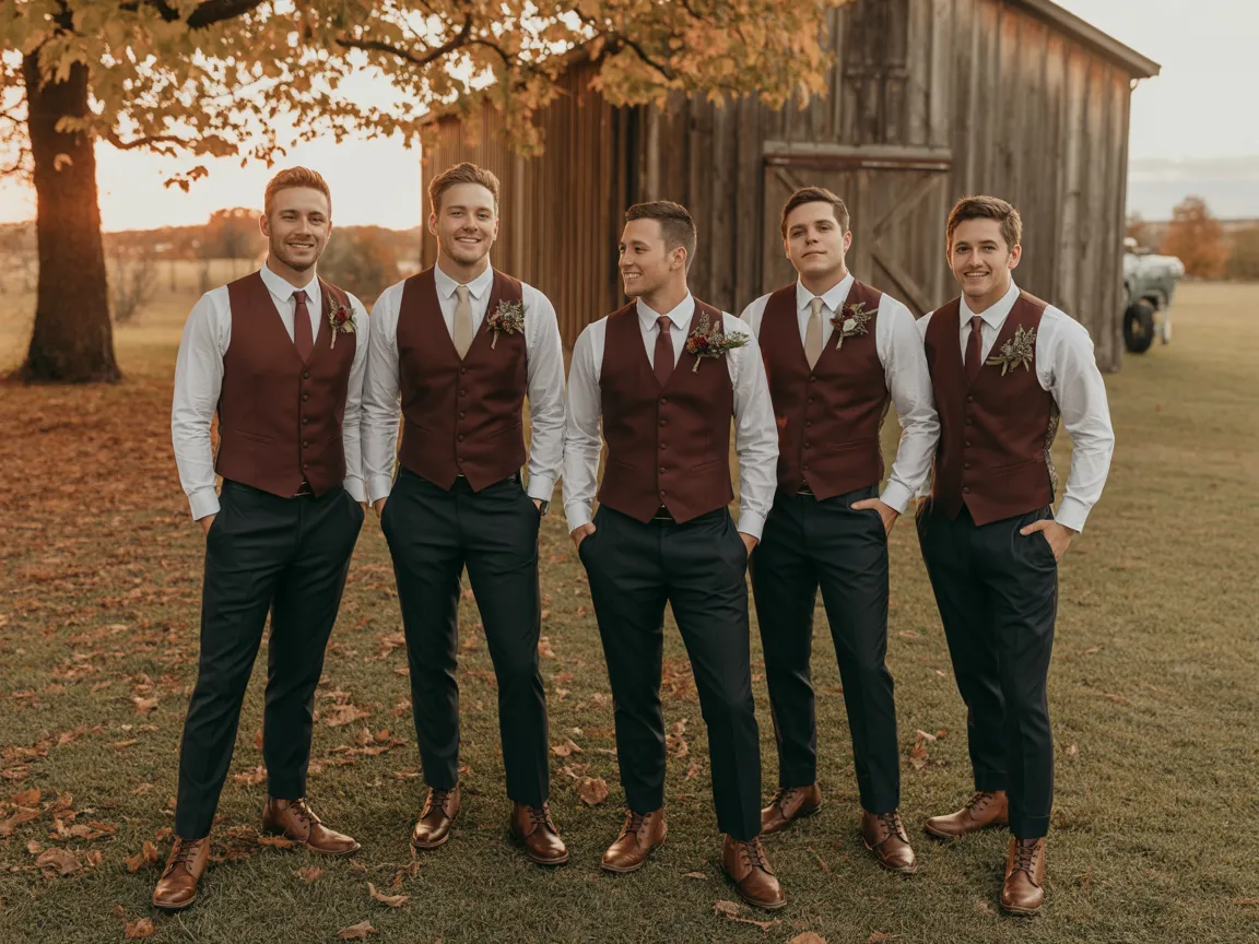 Burgundy Country Style