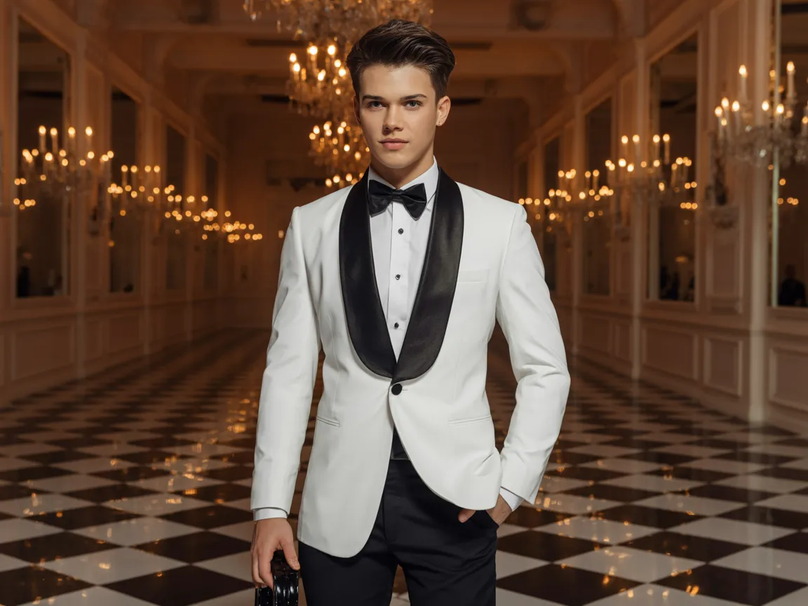 Crisp White Tux