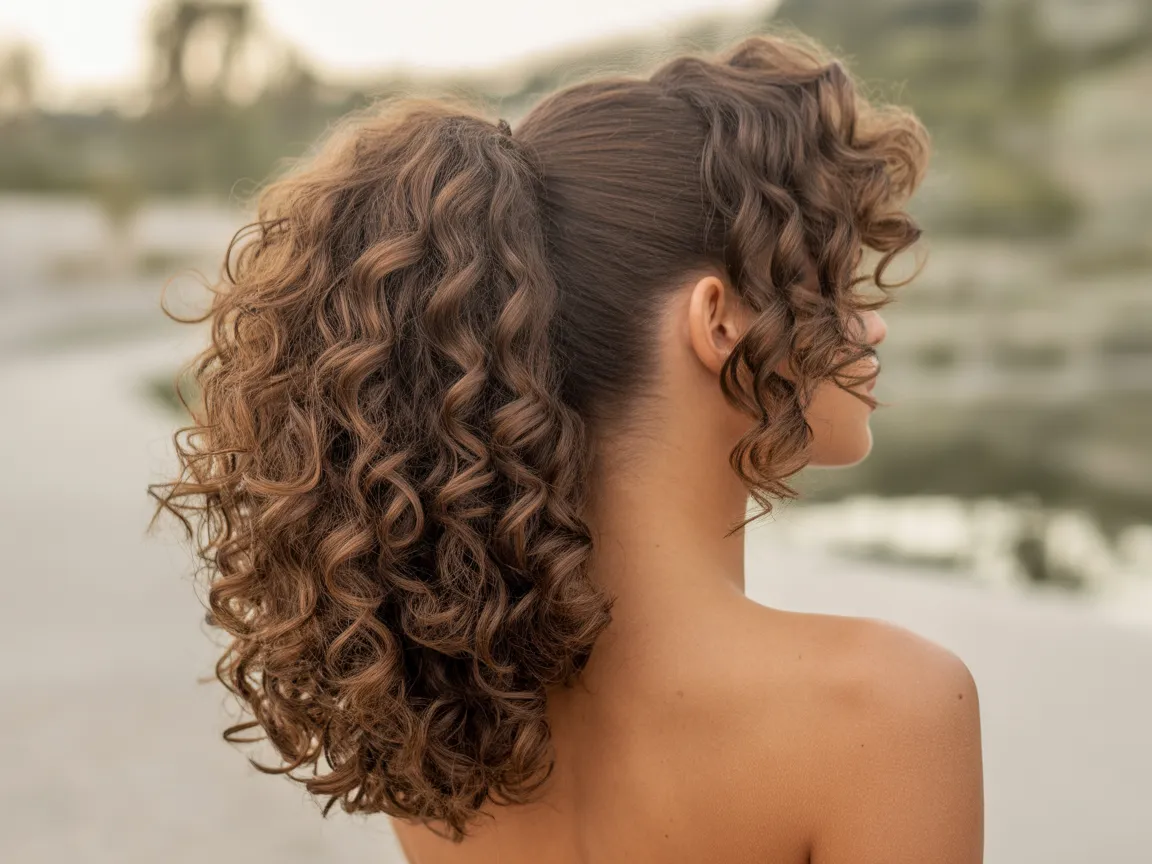 Curly Voluminous Ponytail