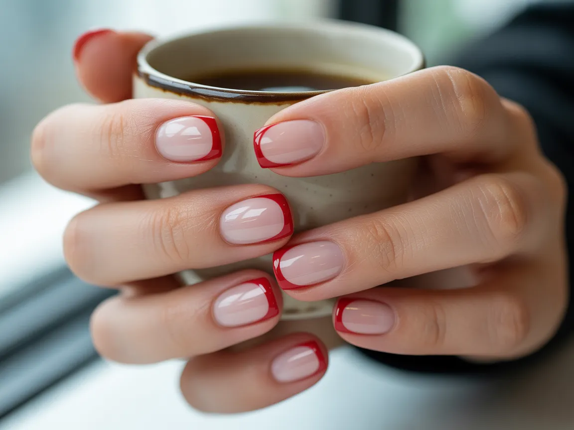 Red French Tips