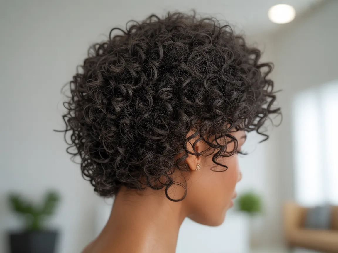 Short Curly Afro