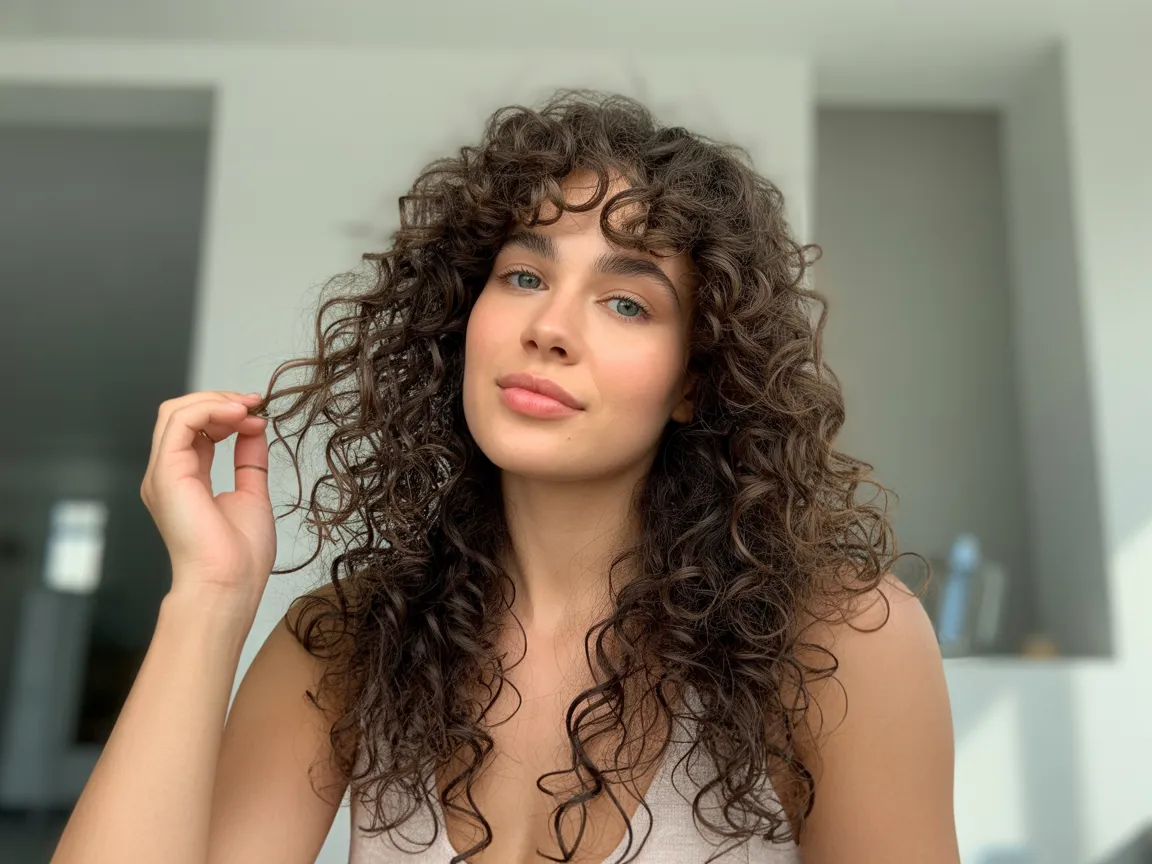 Soft Curly Down Style