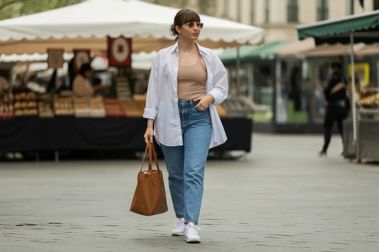 White Shirt Layers