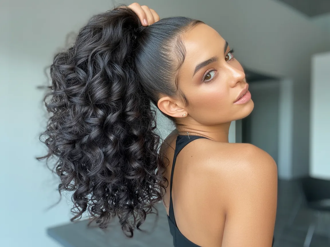 Curly High Ponytail