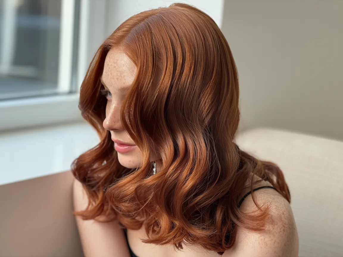 Velvet Auburn Waves