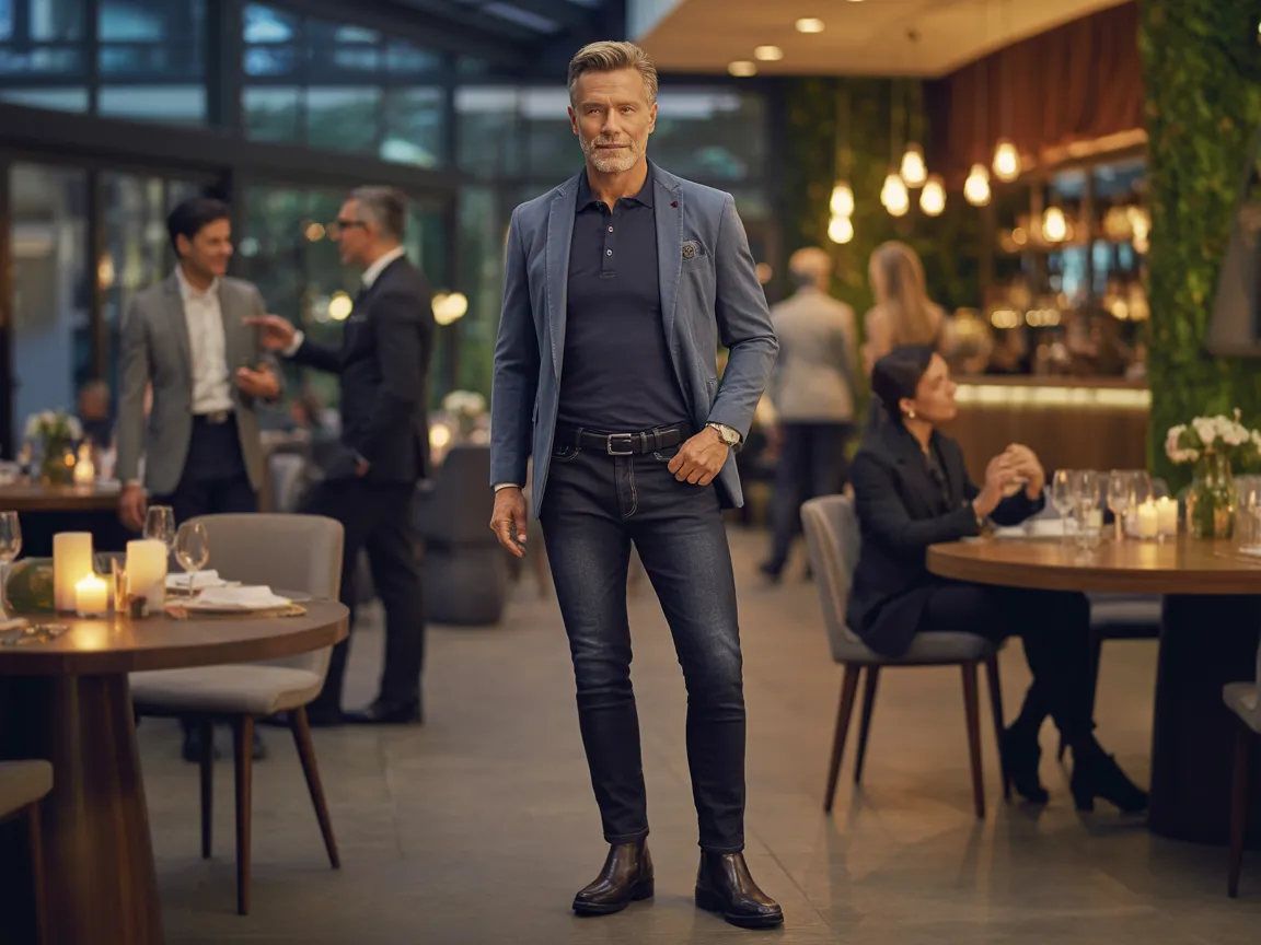 Dark Denim Elegance