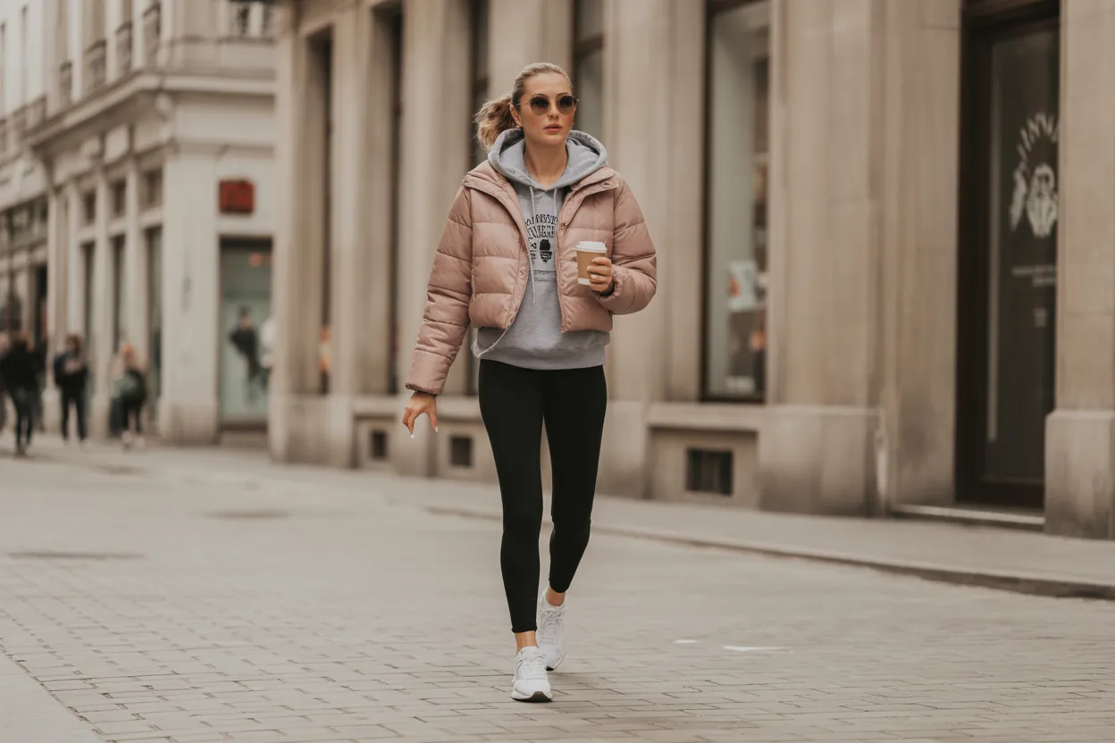 Puffer And Sneakers