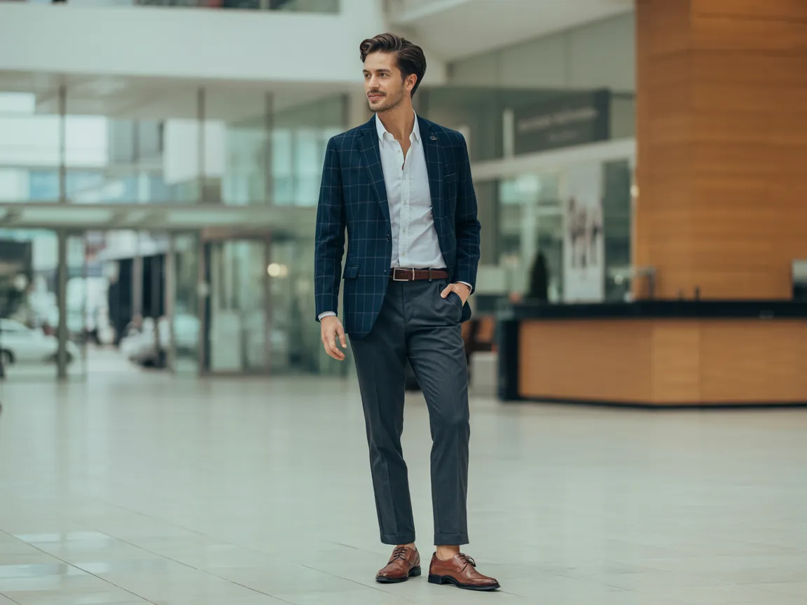Checked Blazer Style