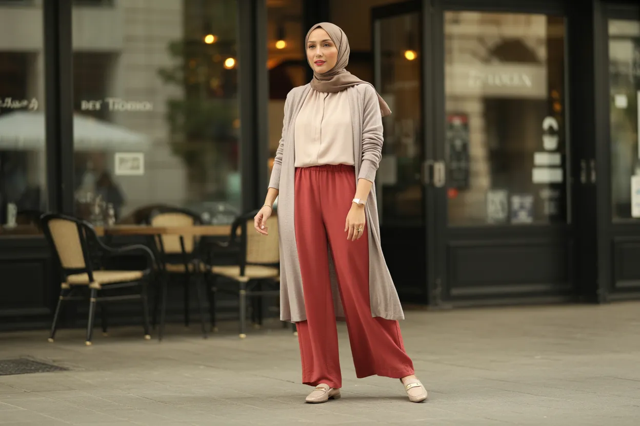 Neutral Hijab Styling