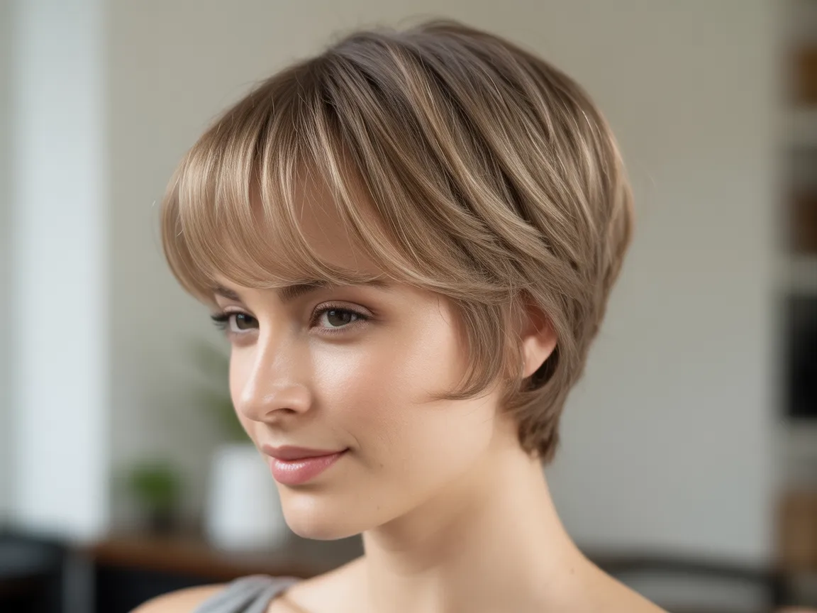 Soft Pixie with Bangs