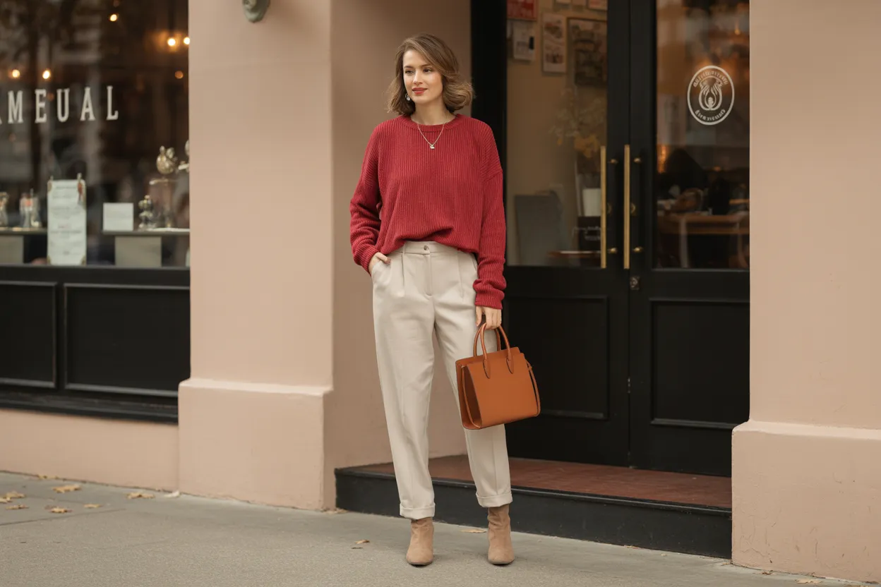 Cozy Red Knit
