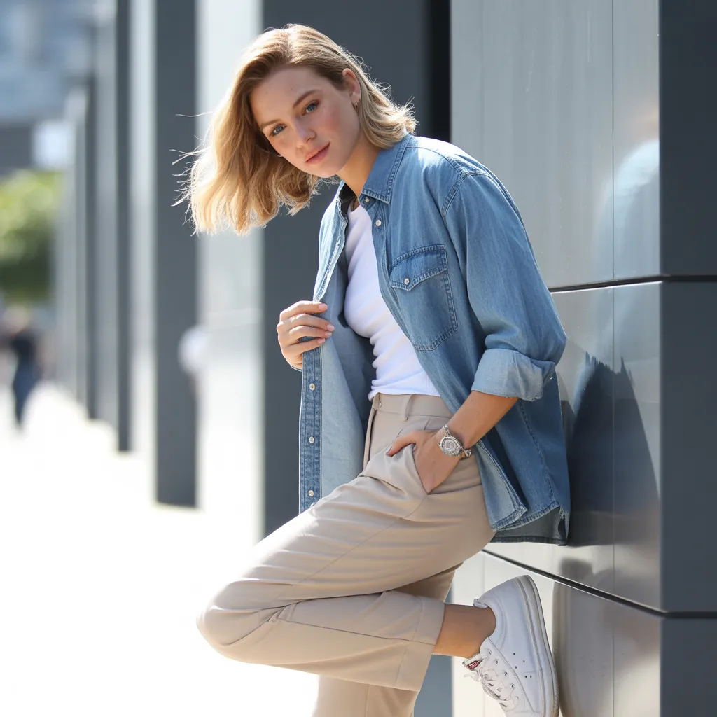 Denim Shirt Combo