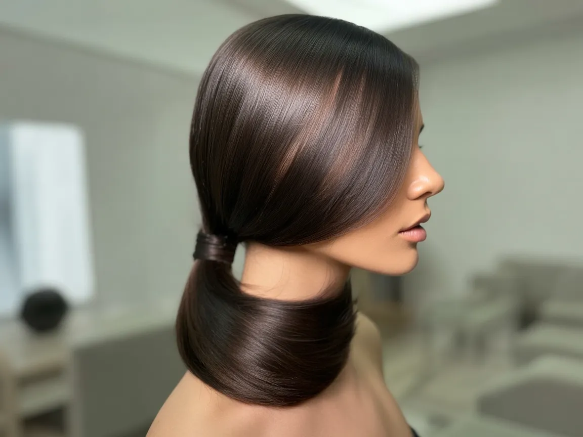 Sleek Low Ponytail