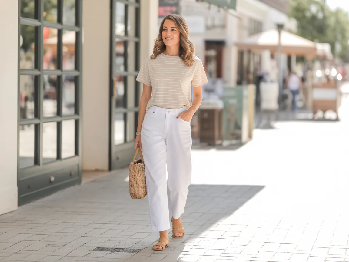 White Jeans Look