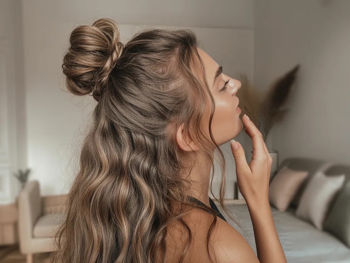 High Messy Bun